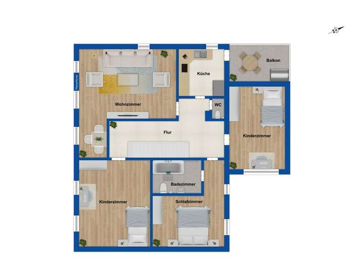 Grundriss Vorderhaus OG