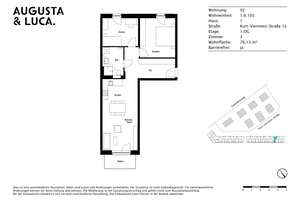 Wohlfühloase im Augusta & Luca: Praktische 3-Zimmer-Wohnung mit Balkon – Kurt-Viermetz-Straße 1a, 86150 Bahnhofs-, Bismarckviertel, Augsburg – Vorschaubild 11