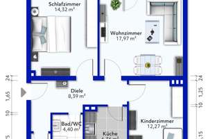 Hier lebt es sich gern! moderne 3-Raum Wohnung mit Balkon in
Duisburg-Overbruch ! – Memeler Straße 36, 47178 Overbruch, Duisburg – Vorschaubild 19