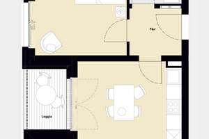 Schöne 2 Zimmer-Wohnung mit Loggia in Hamburg-Barmbek – Die vollständige Adresse der Immobilie erhältst du vom Anbieter., 22307 Barmbek-Nord, Hamburg – Vorschaubild 10