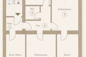 Großzügige 111-m²-Altbauwohnung mit Balkon – attraktive Kapitalanlage mit Perspektive – 40217 Unterbilk, Düsseldorf – Vorschaubild 2