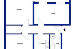 Viel Platz zum Wohlfühlen: 3‑Zimmer‑Wohnung für die Familie – Die vollständige Adresse der Immobilie erhältst du vom Anbieter., 38448 Tiergartenbreite, Wolfsburg – Vorschaubild 4