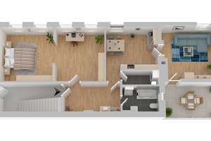 Frisch renovierte 2,5-Zimmeraltbauwohnung mit geräumigen Balkon & EBK zu vermieten! – Blumenstraße 21, 42655 Solingen-Mitte, Solingen – Vorschaubild 8