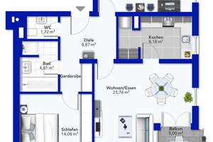 3-Zimmer-Wohnung mit Süd-Ost-Balkon in Ulm Böfingen – Die vollständige Adresse der Immobilie erhältst du vom Anbieter., 89075 Böfingen, Ulm – Vorschaubild 17