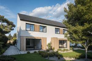 Neubau-Doppelhaus in Leipzig-Böhlitz-Ehrenberg – nur wenige Schritte zum Auenwald – Die vollständige Adresse der Immobilie erhältst du vom Anbieter., 4178 Böhlitz-Ehrenberg, Leipzig – Vorschaubild 3