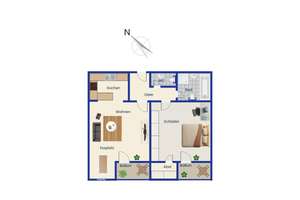 Attraktive 2-Zimmer Wohnung in Fürth-Dambach – 90768 Dambach, Unterfürberg, Fürth – Vorschaubild 14