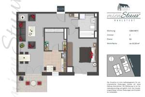 Einladende 2 Zimmer Wohnung zur Miete in Hamburg Rahlstedt - Wentzel Dr. – Berner Straße 27, 22145 Rahlstedt, Hamburg – Vorschaubild 4