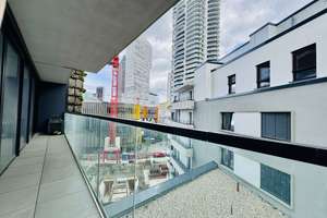 6. Stock, Skyline, Gym, Rooftop, Concierge 2 Zimmer mit Küche (EDEN-TOWER) – 60327 Gallus, Frankfurt am Main – Vorschaubild 3