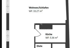 1-Zimmer-Appartement (46 m²) im ruhigen Rückgebäude inkl. Keller & Einbauküche – Die vollständige Adresse der Immobilie erhältst du vom Anbieter., 80339 Westend, München – Vorschaubild 2