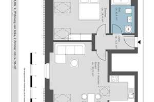 Zwei-Zimmer-Neubauwohnung mit großem Wohnbereich! – Müllerring 14, 4158 Leipzig – Vorschaubild 2