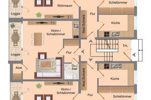 Münster-Nienberge: Gepflegtes Mehrfamilienhaus mit 7 Wohneinheiten – Die vollständige Adresse der Immobilie erhältst du vom Anbieter., 48161 Nienberge, Münster – Vorschaubild 13