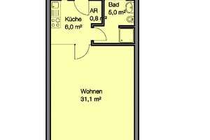 Moderne 1 Zimmer Wohnung in St. Johannis neben Nordklinikum – Penzstr. 12, 90419 Bielingplatz, Nürnberg – Vorschaubild 7