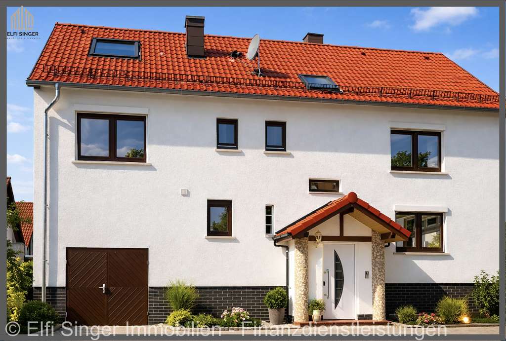 Immobilie in Erkenbrechtsweiler - Charmante 3,5-Zimmer-Wohnung mit Balkon, historischem Holzofen und zusätzlichen Nutzräumen - Bild 1