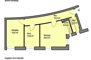 Hell durchflutete und gut geschnittene 3-Zimmer-Wohnung – Dr.-Luppe-Platz 6, 90443 Steinbühl, Nürnberg – Vorschaubild 9