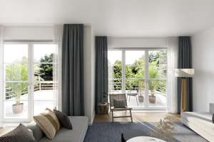 3-Zimmer-Wohnung mit drei Balkone und Tiefgaragenstellplatz in modernem Neubauensemble – Petersbergstraße 48, 53177 Alt-Godesberg, Bonn – Vorschaubild 2