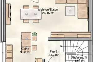 Neubau-Doppelhaushälfte mit 165 m² | 6 Zimmer | 2 Bäder | Garten | Kühlung | Smart Home – 4207 Grünau-Siedlung, Leipzig – Vorschaubild 6