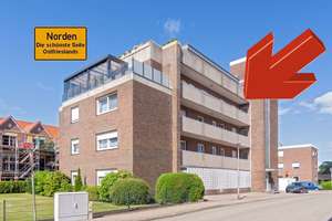 Zentral gelegene Zwei-Zimmer-Wohnung mit Fahrstuhl und Balkon in Norden!