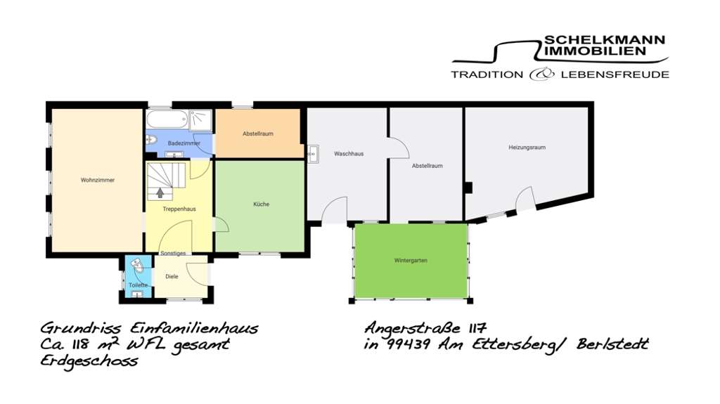 Immobilie in Am Ettersberg - Traditionelles Einfamilienhaus mit großer Scheune & hübschem Garten - Bild 4