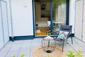 Möblierte 1-Raum-Terrassenwohnung inkl. Strom , WLAN, TG – Steinhauser Straße 3, 81677 Steinhausen, München – Vorschaubild 6