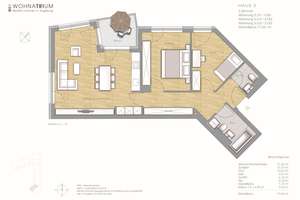 MODERNE 3 ZIMMER- NEUBAUWOHNUNG MIT GROSSZÜGIGER RAUMAUFTEILUNG    !!! – Die vollständige Adresse der Immobilie erhältst du vom Anbieter., 86165 Lechhausen-Ost, Augsburg – Vorschaubild 2
