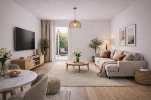 FÖRDERFÄHIG. Erstbezug nach KfW55-Sanierung. Wohnung in ruhiger Lage mit Terrasse & Gartennutzung.
