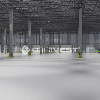 Entstehende Neubauhalle mit optimaler Verkehrsanbindung!