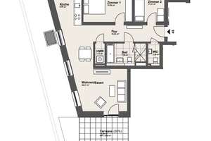 KRONSRODE | NEUBAU | Moderne 3-Zimmer-Wohnung mit Terrasse und Einbauküche (optional) – Rosalind-Franklin-Allee  20, 30539 Bemerode, Hannover – Vorschaubild 17