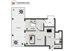 Gut vermietete Souterrainwohnung in gefragter Lage von Münster - Küche, Terrasse und Stellplatz – Die vollständige Adresse der Immobilie erhältst du vom Anbieter., 48163 Mecklenbeck, Münster – Vorschaubild 17