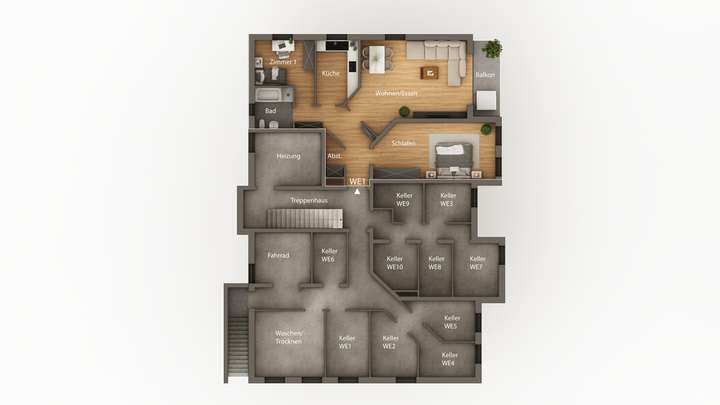 Grundriss - Kellergeschoss