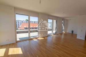 Riversideplatz Erlangen: Helle 3-Zimmer-Wohnung mit 30 m² Dachterrasse und 2 TG-Stellplätzen – 91052 Rathausplatz, Erlangen – Vorschaubild 5