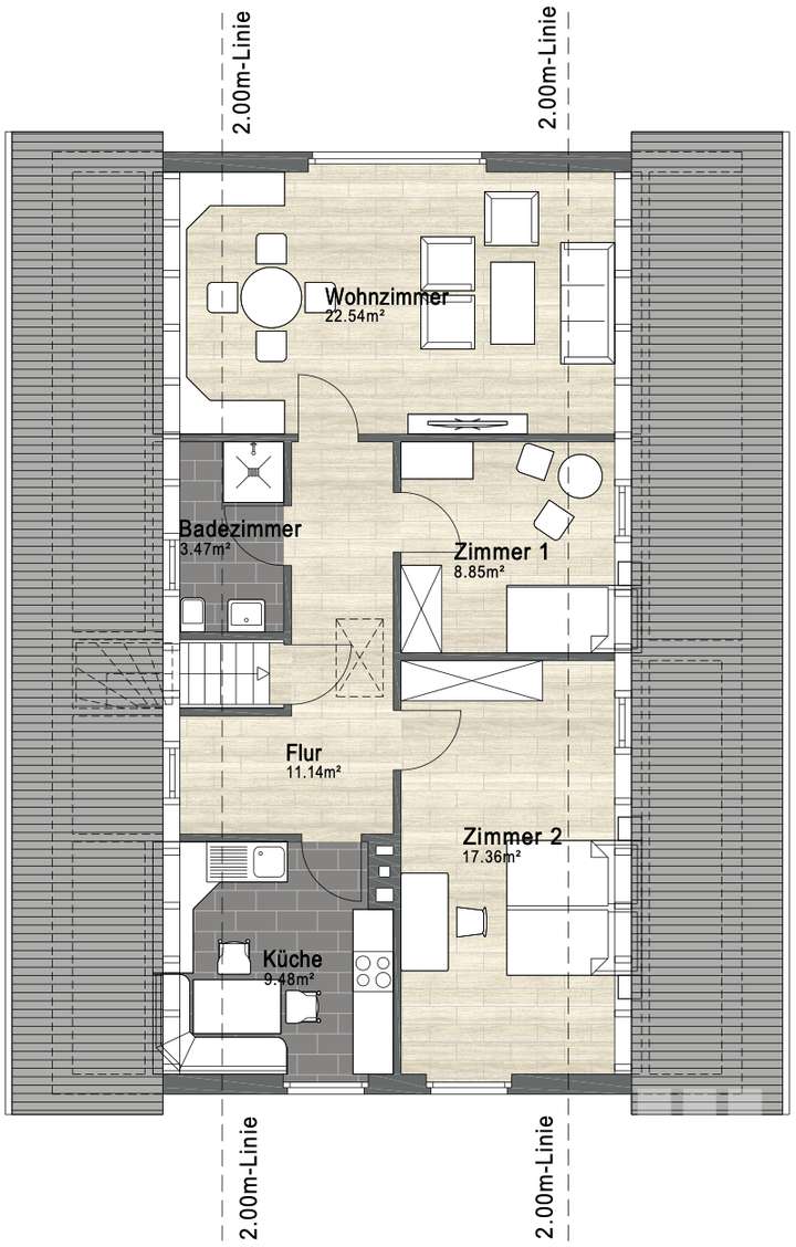 Grundriss Obergeschoss