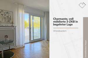 ☀️ Charmante, voll möblierte 3-Zimmer-Wohnung in begehrter Lage von Wiesbaden - nahe dem Kurpark