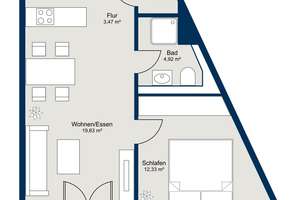 **Neuwertige 2 Zimmer Wohnung inkl. Einbauküche mit Kochinsel und Balkon** – Die vollständige Adresse der Immobilie erhältst du vom Anbieter., 80999 Untermenzing, München – Vorschaubild 14