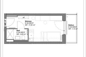 Schönes, helles, möbliertes 1-Zimmer-Apartment in Nürnberg - zentrumsnah - zu vermieten. Direkt vom  – Ernststraße 1, 90478 Ludwigsfeld, Nürnberg – Vorschaubild 15