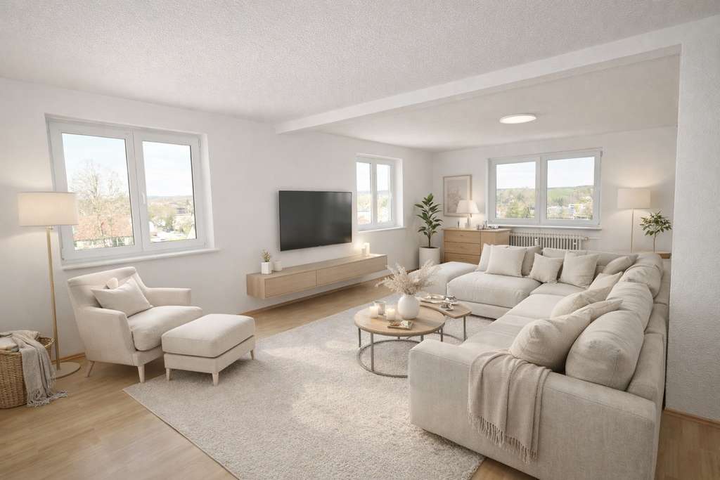 Immobilie in Meßkirch - Frisch renoviert & bezugsfrei: 4-Zimmer-Wohnung mit Balkon und Stellplatz - Bild 0