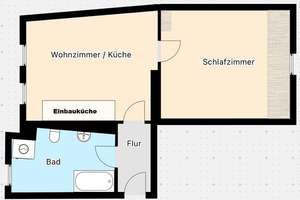 1,5 - Raumwohunung mit EBK unweit des Lübbener Hains – Die vollständige Adresse der Immobilie erhältst du vom Anbieter., 15907 Lübben (Spreewald) – Vorschaubild 7