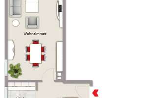 Helle 2-ZKB-Wohnung mit Südbalkon in Bad Wörishofen – Die vollständige Adresse der Immobilie erhältst du vom Anbieter., 86825 Bad Wörishofen – Vorschaubild 2
