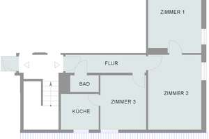 Schöne Drei-Zimmer-Wohnung in Aumund – Gorch-Fock-Straße 26, 28755 Aumund-Hammersbeck, Bremen – Vorschaubild 2