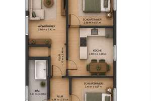 Charmante 3-Zi.-Wohnung mit Einbauküche, Stellplatz und zusätzlichem Dachboden – Die vollständige Adresse der Immobilie erhältst du vom Anbieter., 74382 Neckarwestheim – Vorschaubild 21
