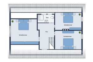 ++Neuer Preis++ Charmantes Einfamilienhaus - 110 m², vier Zimmer, zwei Bäder, Keller, HWR, Garage – Schleswig-Flensburg (Kreis) – Vorschaubild 16