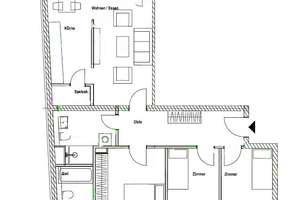 Familienfreundliche Etagenwohnung zur Miete mit Balkon in Leipzig Connewitz - Wentzel Dr. – Kochstraße 122, 4277 Connewitz, Leipzig – Vorschaubild 3