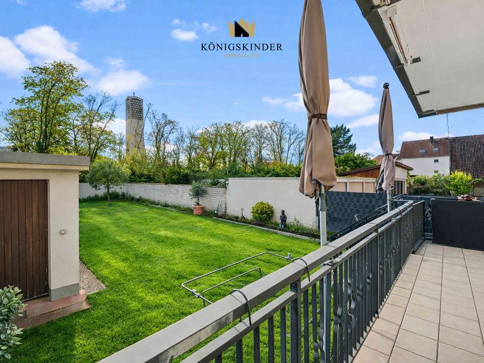 Blick vom Balkon