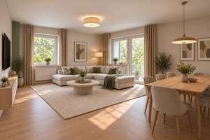 Provisionsfrei! Sanierte 2-Zimmer-Wohnung mit 2 Balkonen in Waldrandlage!