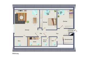 Tolle 3,5-Zimmer-Dachgeschosswohnung mit Garage - Stadtmitte - Frei nach Verkauf – Die vollständige Adresse der Immobilie erhältst du vom Anbieter., 72764 Reutlingen-Mitte, Reutlingen – Vorschaubild 15