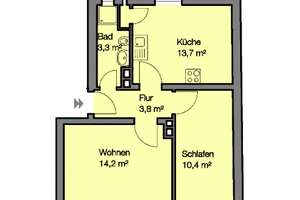 Schöne lichtdurchflutete 2-Zimmer-Wohnung – Brehmstr. 20, 90443 Steinbühl, Nürnberg – Vorschaubild 5