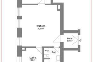 Schöne, bezugsfreie 2 Zimmer-Wohnung in Gohlis mit Parkett – 4157 Gohlis-Mitte, Leipzig – Vorschaubild 15