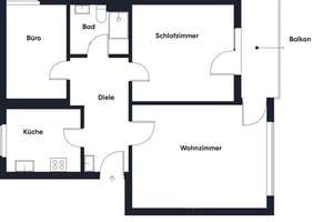 3 Zimmer Maisonette-Wohnung mit Balkon in Würzburg-Frauenland – Die vollständige Adresse der Immobilie erhältst du vom Anbieter., 97074 Frauenland, Würzburg – Vorschaubild 2