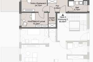 3-Zimmer Neubau-Eigentumswohnung in ruhiger Lage in Grafing b. München – 85567 Grafing bei München – Vorschaubild 4