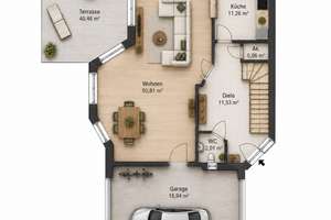 Exklusives Zweifamilienhaus auf großzügigem Süd-Grundstück in Waldrandlage von Berlin-Heiligensee – Die vollständige Adresse der Immobilie erhältst du vom Anbieter., 13503 Heiligensee, Berlin – Vorschaubild 11