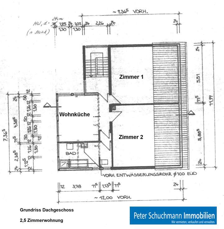 Grundriss Dachgeschoss
